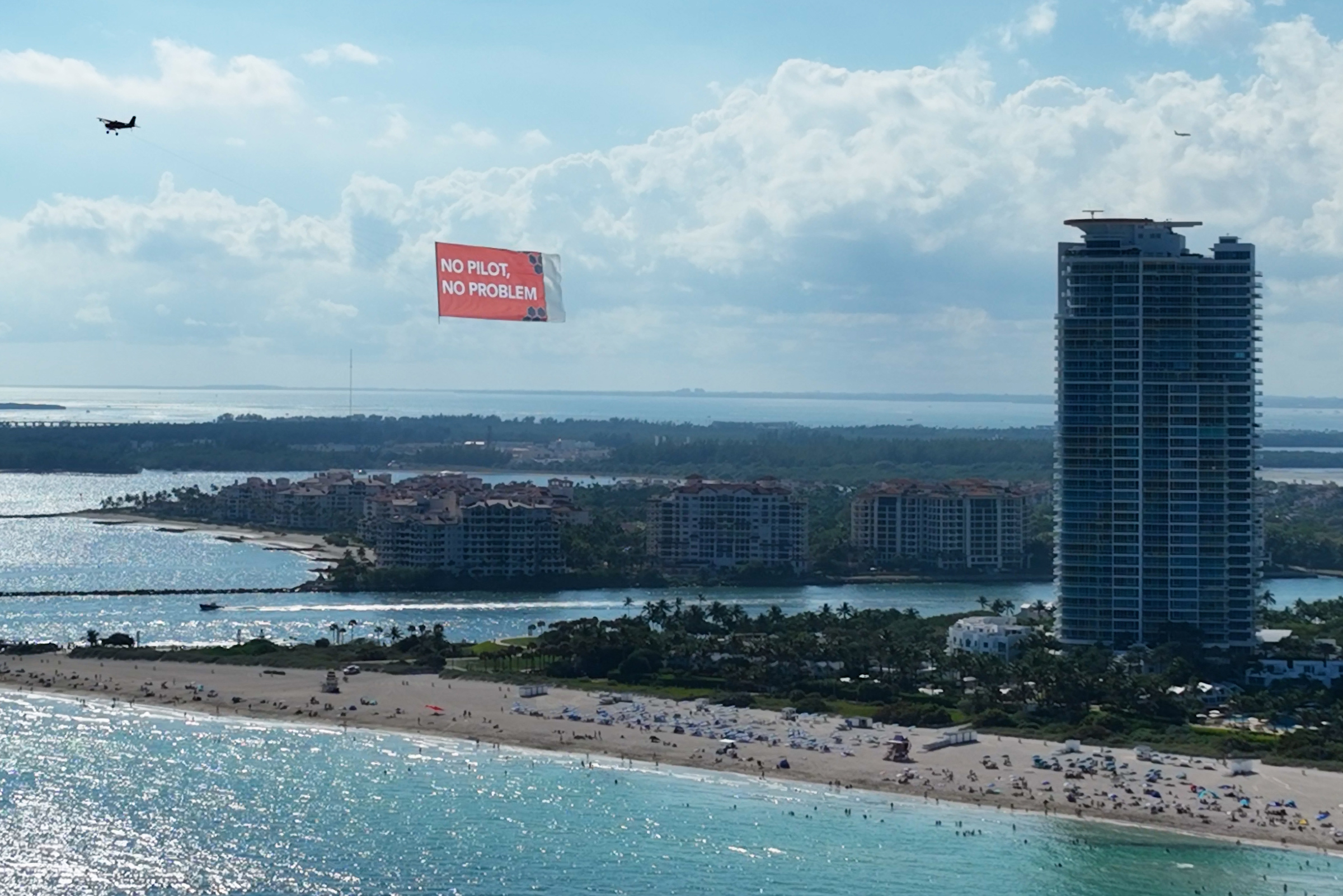 Drone Advertising Technology Beach Advertising